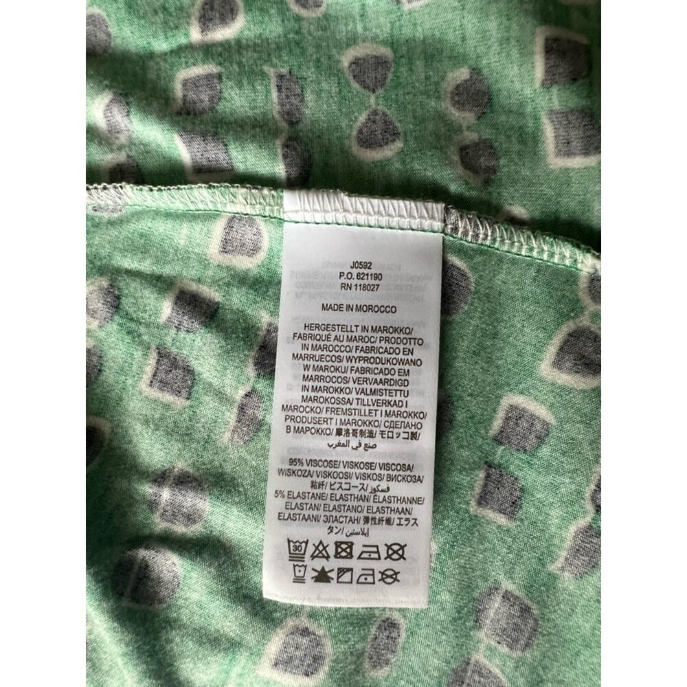 Boden Libby Jersey Dress in green sunnies size 4 stretch midi v neck - Picture 6 of 7